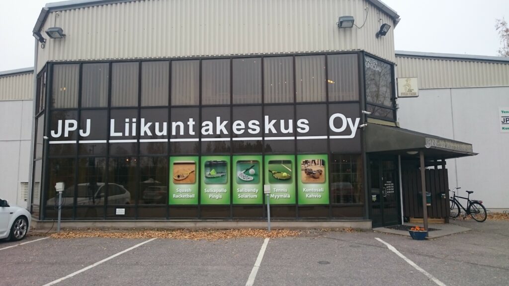 JPJ liikuntakeskusksen raknnuksesta kuva